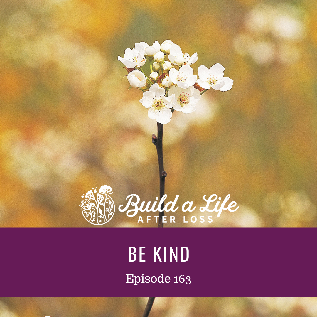 julie cluff, build a life after loss podcast ep 163 be kind
